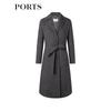 Ports Women's Autumn/Winter Wool Cashmere Long Coat
