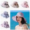 Foldable Thin Bow Sunshade Cap Portable Sunscreen Basin Hat Women Fisherman Hat  Outdoor