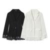 New women's clothing, cross-border fashion waist slim lace splicing blazer