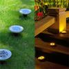 1/4Pack Solar Lights Outdoor 8 LEDs Disk Underground Lamp Spotlight Buried Solar Light for Home Garden Lawn Yard Decoration
