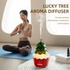 Christmas Tree-Shaped Air Humidifier with Rotating Raindrops and Colorful Ambiance Night Light Fine Mist Quite Diffuser for Gift