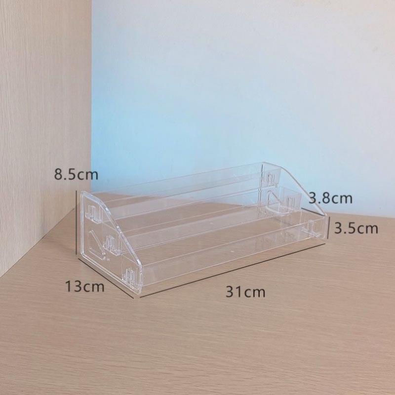 Transparent Acrylic Desktop Display Rack for Badges and Storage