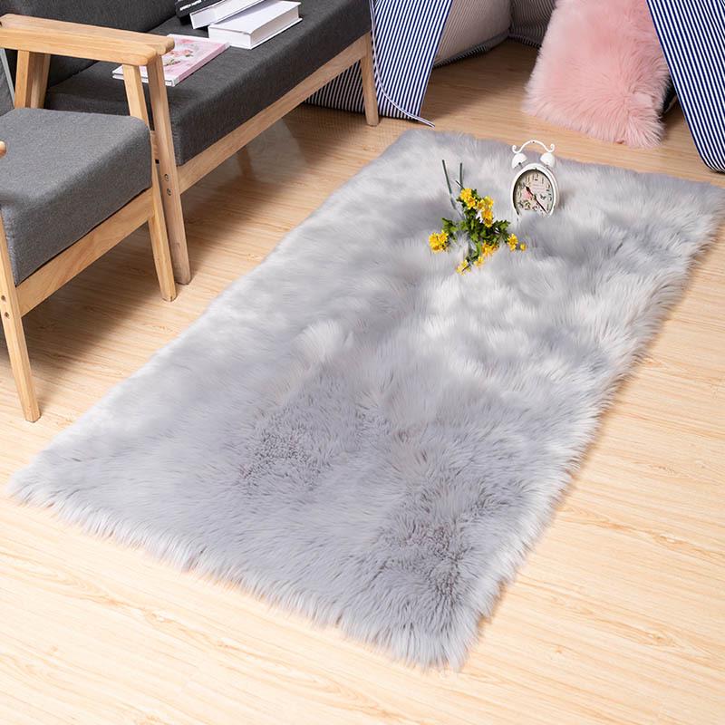 Australischer Langflor-Teppich - Rutschfeste Fußmatte für Wohnzimmer, Schlafzimmer oder Erker