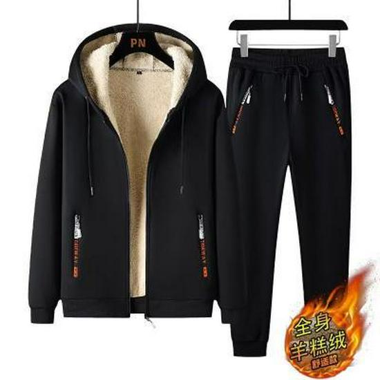 

Мужской зимний спортивный комплект из куртки и брюк из овчины 3XL