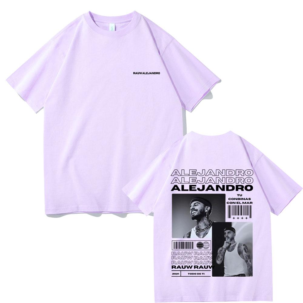 Rauw Alejandro Todo De Ti Album Print T Shirt Unisex Hip Hop Oversized Tshirt Male Cotton Tshirts Unisexs Fashion Vintage Streetwear