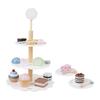 2 Pretend Food Set Play Desserts Cake and Donuts - Birthday Gifts Toy for Boys, Girls,