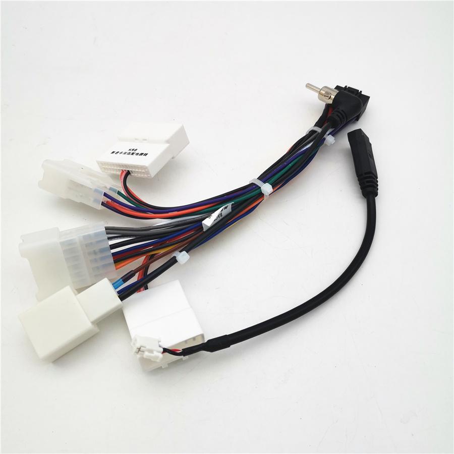 For Toyota Radio Audio 16 PIN Wiring Harness Connector W/ 4Pin USB Cable Adapter
