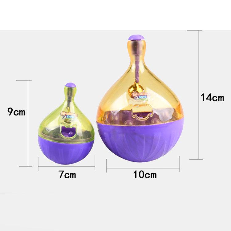 

Pet Interactive Treat Dispensing Ball – Bite-Resistant with Bell Sound (Color Box Packaging) Small Cat фиолетовый