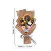 Crochet Flower Bouquet Artificial Finished Home Office Decor Floral