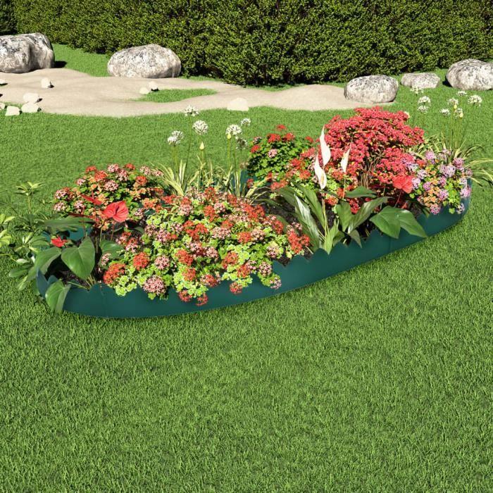 Bordures de jardin - VIDAXL - Vert - 65x15 cm - PP