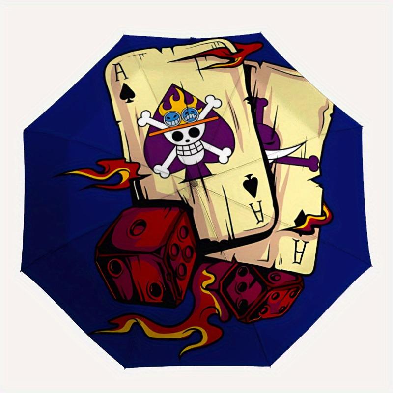 

One Piece Automatic Open/Close Umbrella Compact Travel Umbrella, 8 Rib Heavy Duty Construction, Ideal Gift, 163