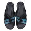 berluti Sifnos Scritto Leather Sandals/ shoes 5 1/2 Black x blueUsed