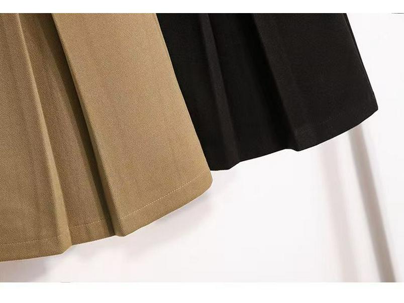 2025 Plus Size Retro Midi A-line Skirt: High Waist, Slimming, Versatile Women's Fashion for Autumn/Winter