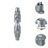 Double Tab Connector Sturdy Metal Aquarium Hose Valve for Aquarium Fish Tank