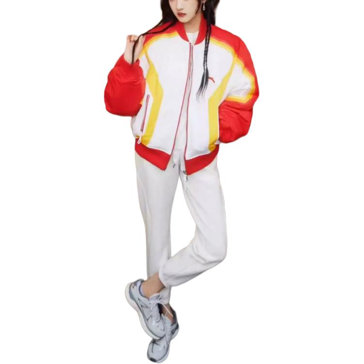 Anta X Chenpeng Kollaborationsmarkenlogo Lässige Kurze Sportjacke Herrenjacken Heat-Red 152418906-1