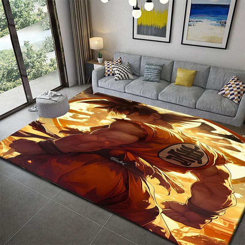 Dragon Ball Z Classic Scene Printed Ruganime Soft Washable Cartoon Floor Carpet