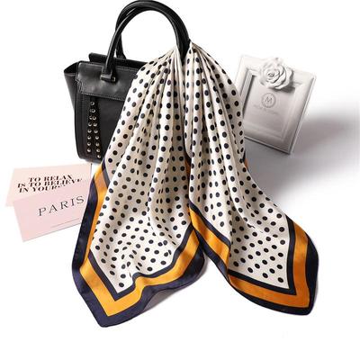 Korean Style Polka Dot Imitation Silk Scarf - 70cm Versatile Accessory for Women