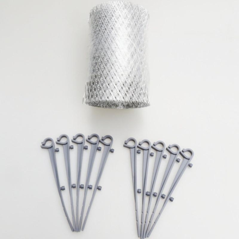 Strong Roof Gutter Leaf Catcher with Corrosion Resistant Designs Gutter Meshing Guard for Outdoor Drainage Facilities