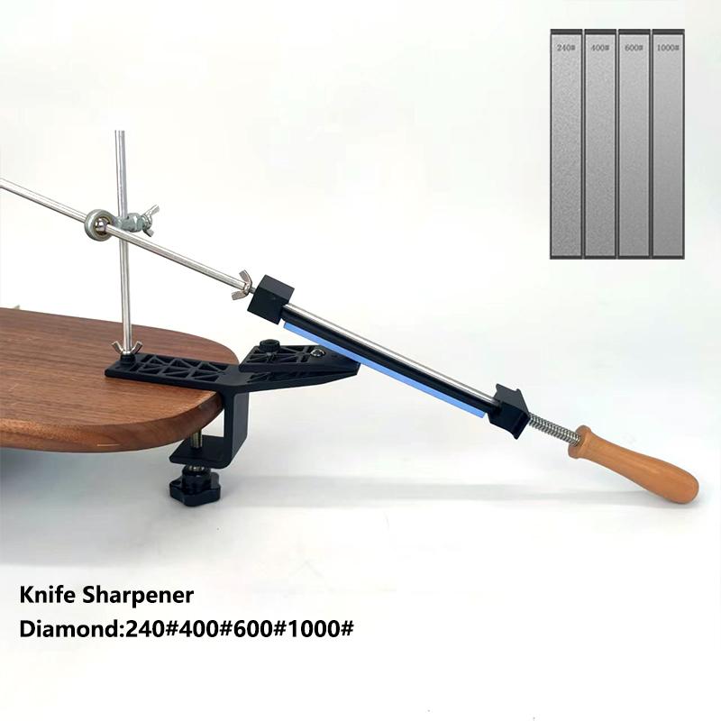 Professional Kitchen Knife Sharpener,Fixed Angle Sharpener,Diamond Sharpening Stone Blade,Sharp Design Tools,Polishing Stone Set