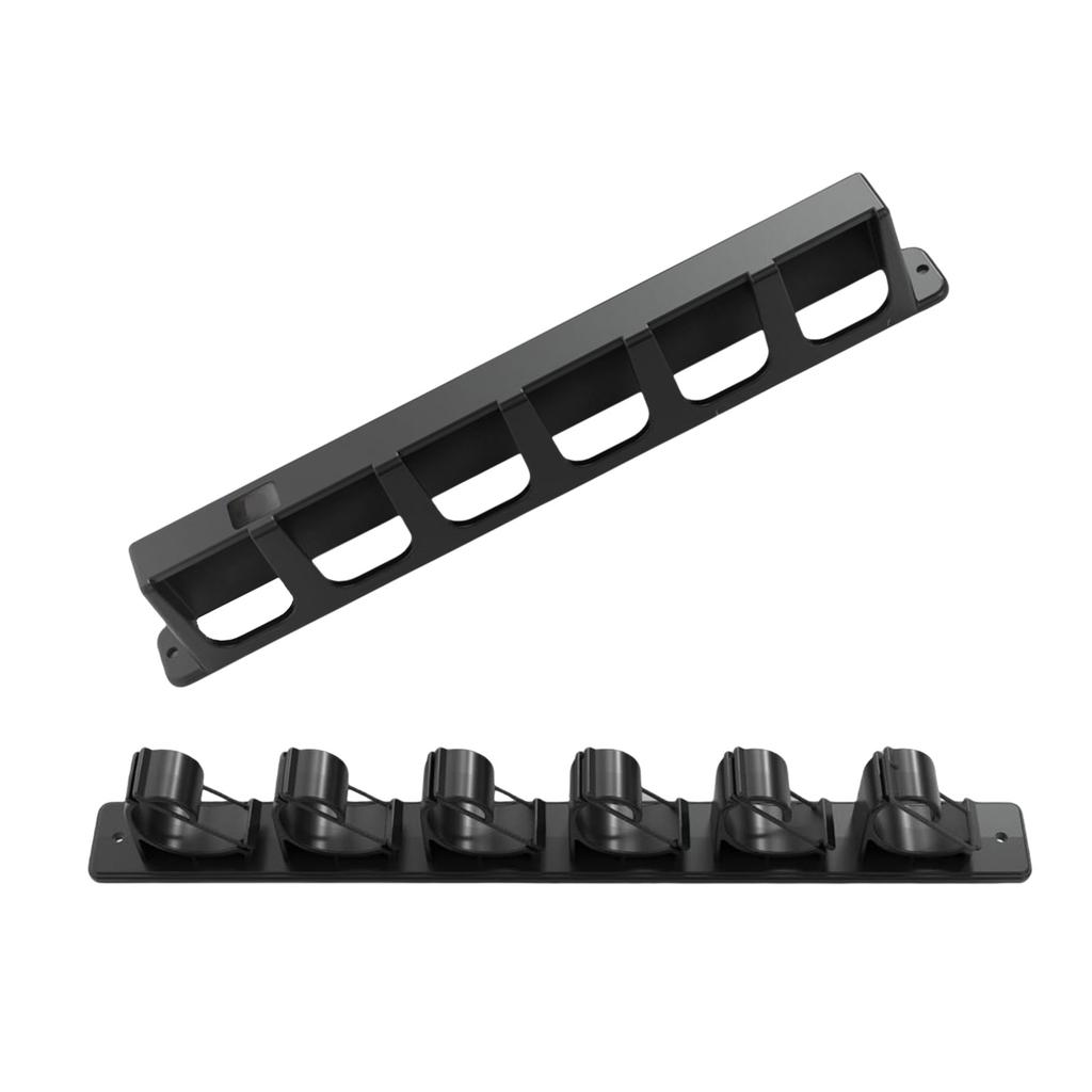 Vertical/Horizontal Wall Mounted Fishing Rod Hanger Storage Fishing Rod Rack Holder Holds 6 Fishing Rods Display Stand