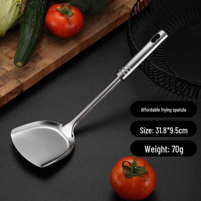 Stainless Steel Cookware Set: 1mm Thick, Includes Spatula, Frying Pan, Ladle, Nine Beads Design, Custom Logo Optional
