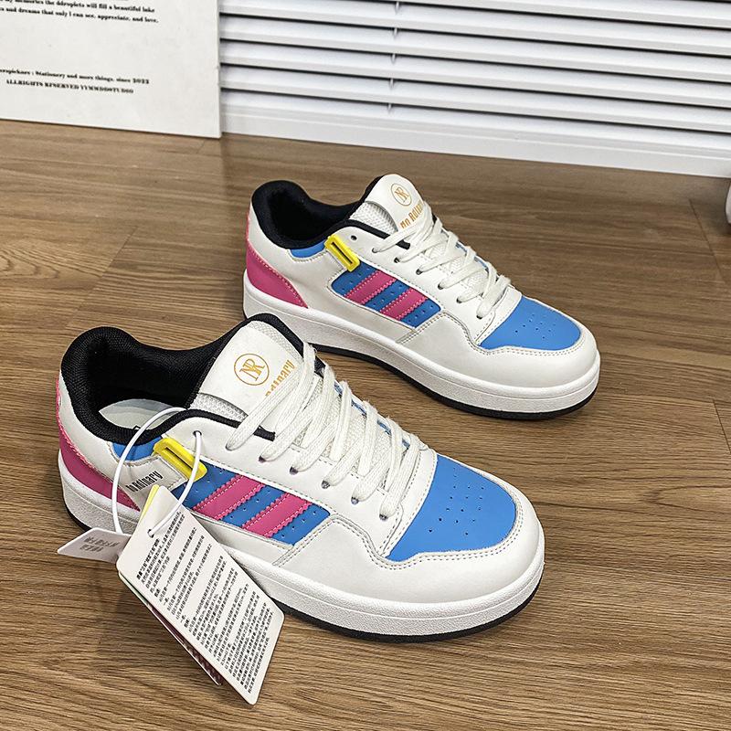 Campus Style Dopamine Bread Shoes 2025 Autumn White Shoes Women's Thick-soled Breathable Versatile Casual Sports Shoes