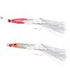 5 Stück pro Beutel Kohlenstoffstahl 3/0# Fischkopf-Schnurhaken, Simulierte Flash-Draht-Meeresangelhaken für Salzwasser Outdoor-Angelzubehör