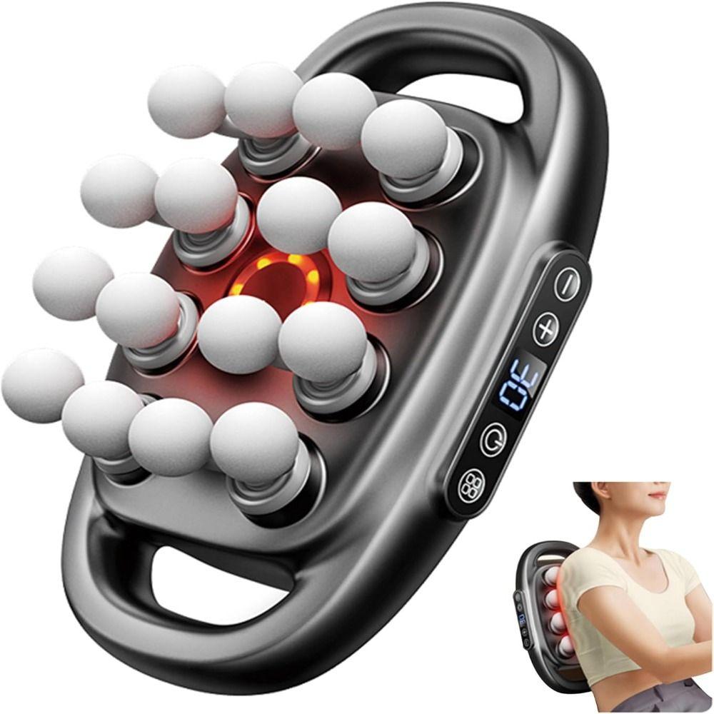 30 Intensitätsstufen 16-Kopf-Massagegerät Tiefengewebe-Perkussionsmassagegerät zur Linderung von Körpermuskelschmerzen
