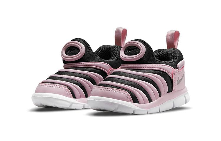 Nike Dynamo Free Comfortable Low top Sports Casual Shoes Black Pink Infant And Toddler 343938-027