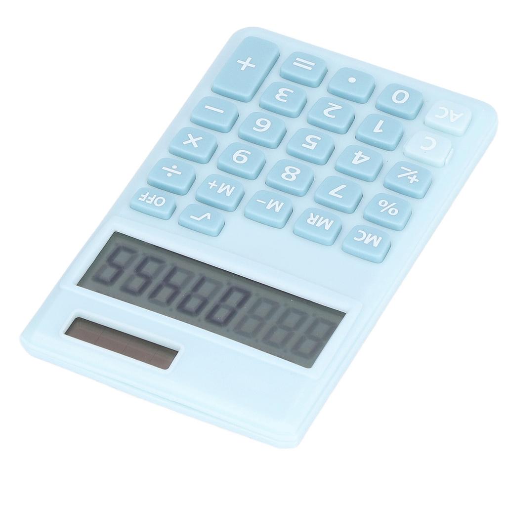 Calculators 8 Digit Solar Battery Dual Power Handheld Pocket Calculator with Large LCD Display Big