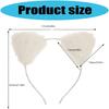 Comfortable Lovely Kitten Ear Headbands With Glowing LED Light For Halloween Christmas Parties Plush Headwear