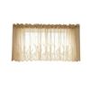 74x61cm Kitchen Window Curtain Lace Short Sheer Rod Pocket Valance Panel Lightweight Fabric for Small Windows