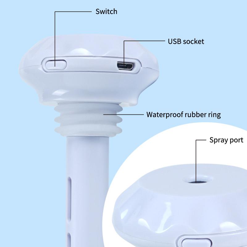 USB Powered Humidifier Stick with LED Light for Exquisite Home or Travel Aid