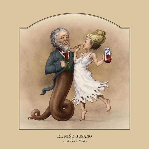 7inch Record EL NIÑO GUSANO - La Pobre Niña DM010 Discos Madmua 2021 Spain Pop