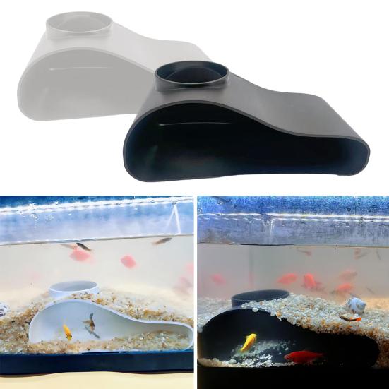 Aquarium Tunnel Cave Fish Tank Single Hole Shrimp Hideout Fish under Gravel Tunnel Rest Protection Cave for Corydora Catfish Kuhli Loach
