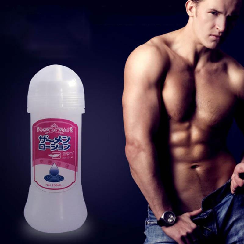 Novo lubrificante semelhante ao sêmen atualizado 200ml Óleo corporal solúvel em água Produto para cuidados com a saúde bucal
