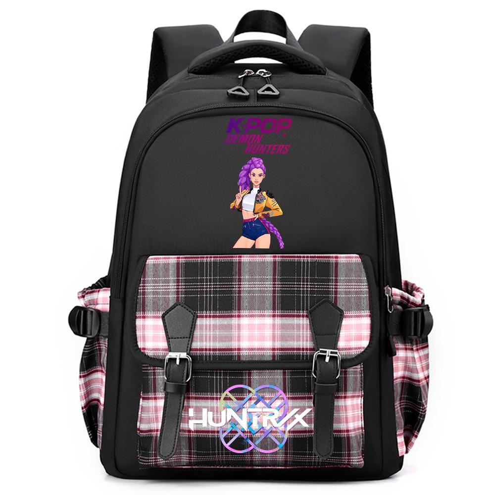 Anime Cute Cartoon K-Pop Printed Large Capacity Backpack for Teenger Student Girl Boy Schoolbag Bookbag Women Waterproof Travel Bag Mochila Kid Gift