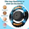 Durable Squeaky Dog Chew Toy for Medium to Large Dogs Heavy Duty Silicone Teeth Cleaning Interactive Pet Toy