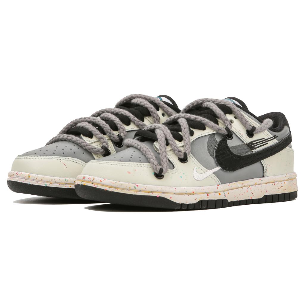 Nike Dunk Low top Skateboard Shoes Women's Gray Beige FD4623-131(Team4-)