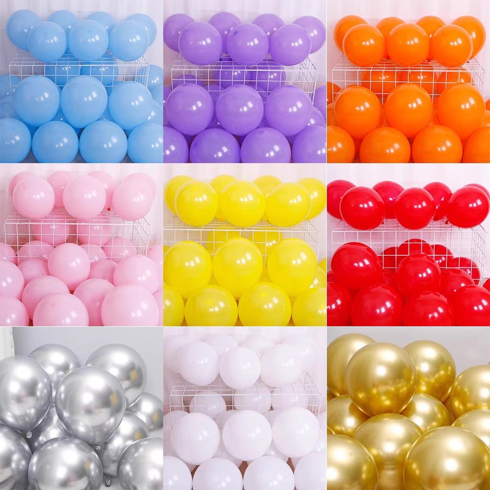 Thickened Blue and Gold Silver Balloons for Birthday and National Day Decorations
