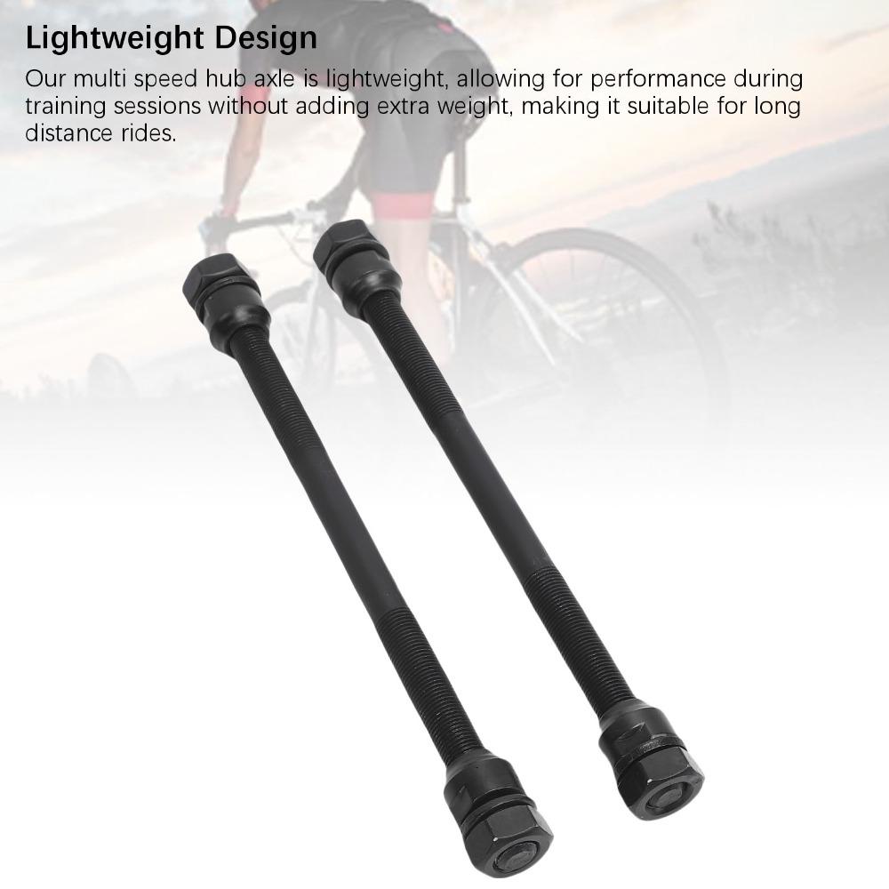 2Pcs Solid Bicycle Hub Axle 190mm Bicycle Axle Durable Bike Axle  Bike Axle Replacement