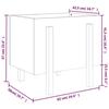 VidaXL Jardinière blanc 62x50x57 cm bois massif de pin 825206