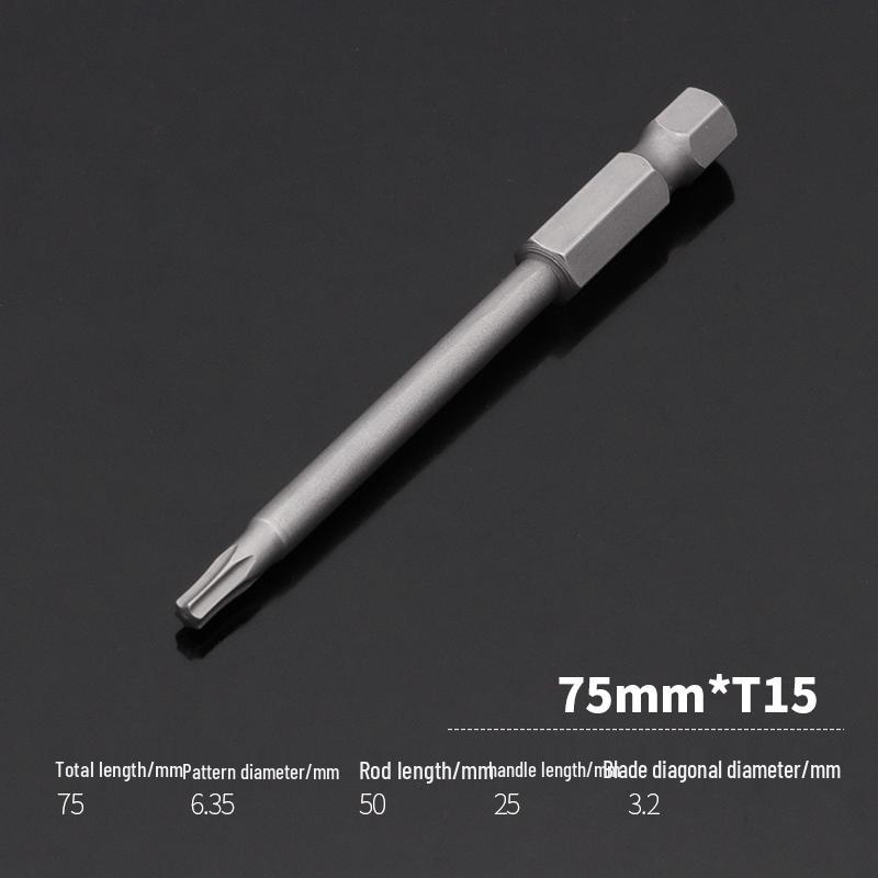 Extended Star Magnetic Screwdriver Bit Set T8/T25/T30/T40 for Electric Screwdrivers and Drills