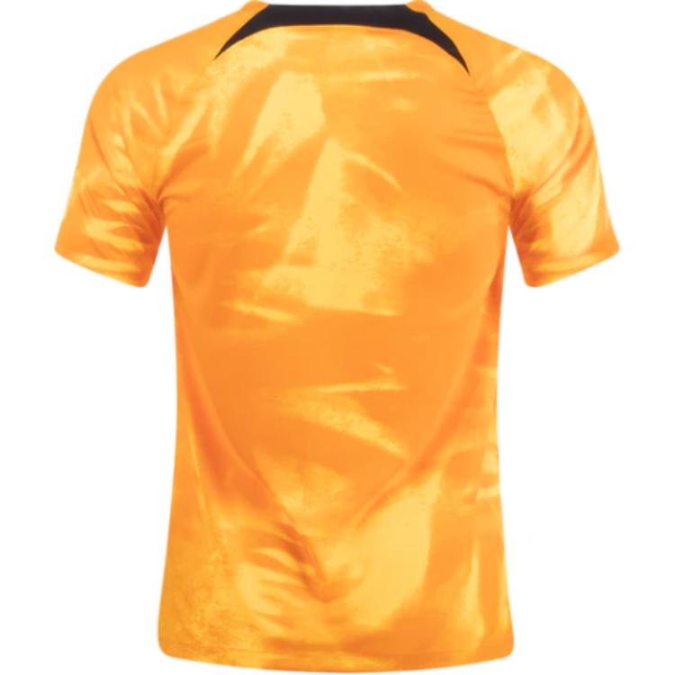 Nike Nizozemsko 2022/23 Stadionový domácí fotbalový dres Dri-FIT Laserově oranžová/černá Pánský streetwear DN0694-845