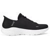 Skechers Slip-Ins Lace-Up Low-Top Flash Fit Technology Running Shoes Men Sneakers Black White 220934-BKW