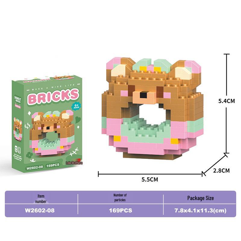 Lele Brothers Micro Building Blocks - Educational Small Animal Sets for Kids, Compatible with Lego, Boys' Toy Gifts