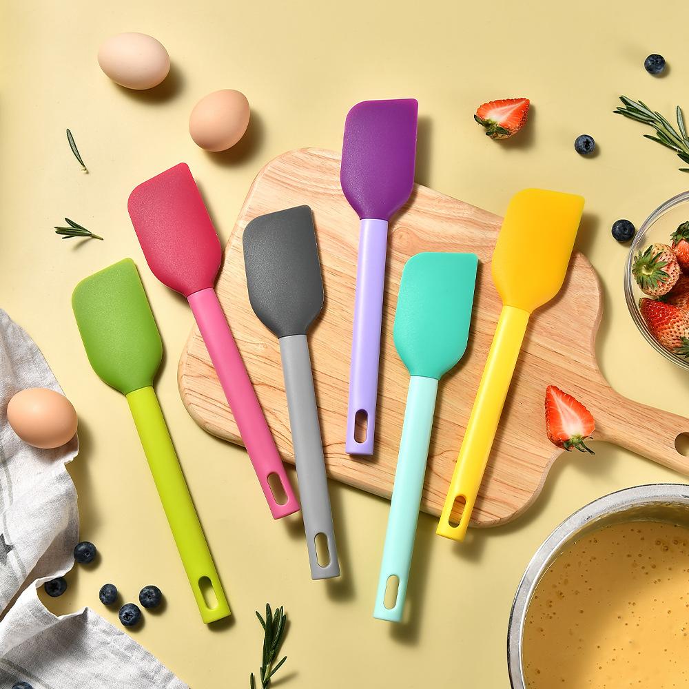 Spatola in Silicone Colorata, Spatola in Gomma da 10,8 pollici Resistente al Calore Antiaderente Flessibile Raschietti Strumento per Cottura e Mescolamento, 1 Pezzo