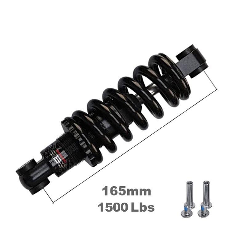 AttLvTu MTB Rear Shock Absorber, 150mm 165mm 190mm Bicycle Coil Spring Suspension, for Mountain Bike E-Bike Wheelchair
