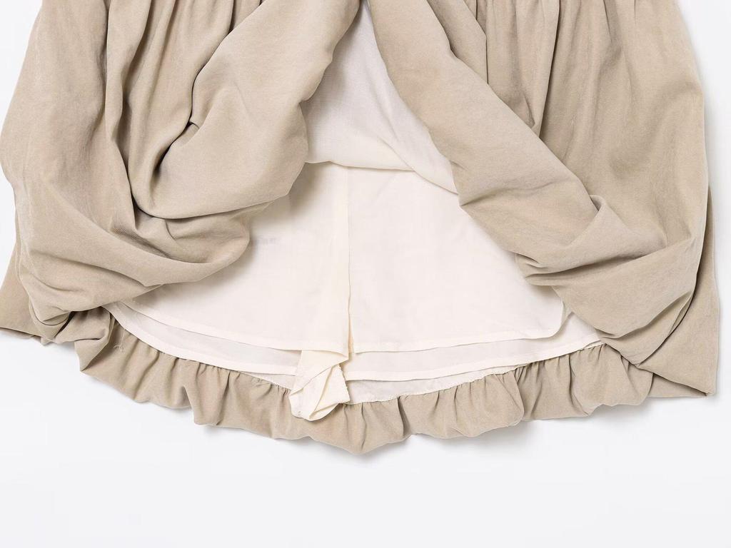 European & American Women's 2025 Early Spring Pleated Balloon Mini Skirt