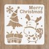 Christmas Painting Stencils Embossing Paper Card Scrapbooking Stamp Album Decoration New Year DIY Wall Window Decor Kids Gifts